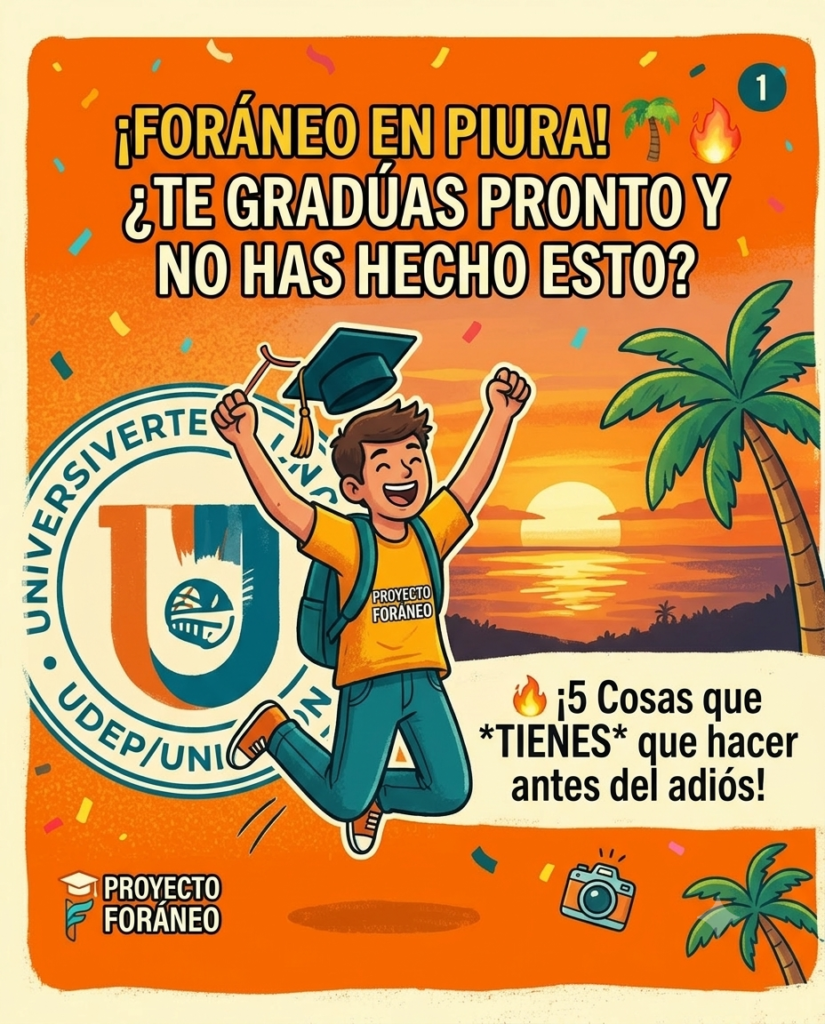 ¡Antes del adiós! 5 cosas que todo foráneo debe hacer en Piura antes de graduarse 🎓✨